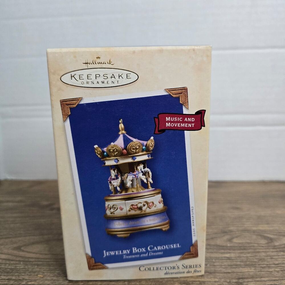 2003 Hallmark Keepsake Ornament: Jewelry Box Carousel (Treasures and Dreams #2)
